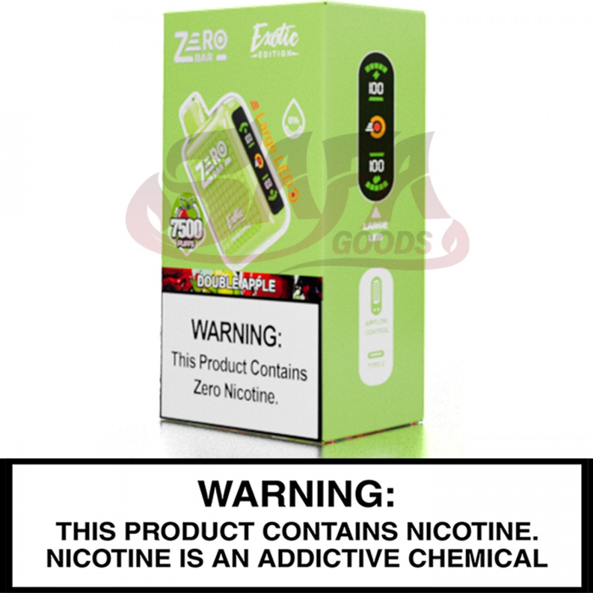 Zero Bar - Exotic Edition ZERO 0% Nicotine Disposable Vapes [5PC]
